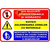 Indicatoare pentru zonele de evacuare